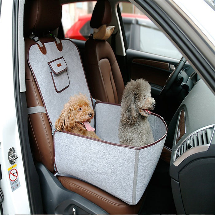 Retro Dual-purpose Pet Car Mat Front Seat Cushion  Car Mats