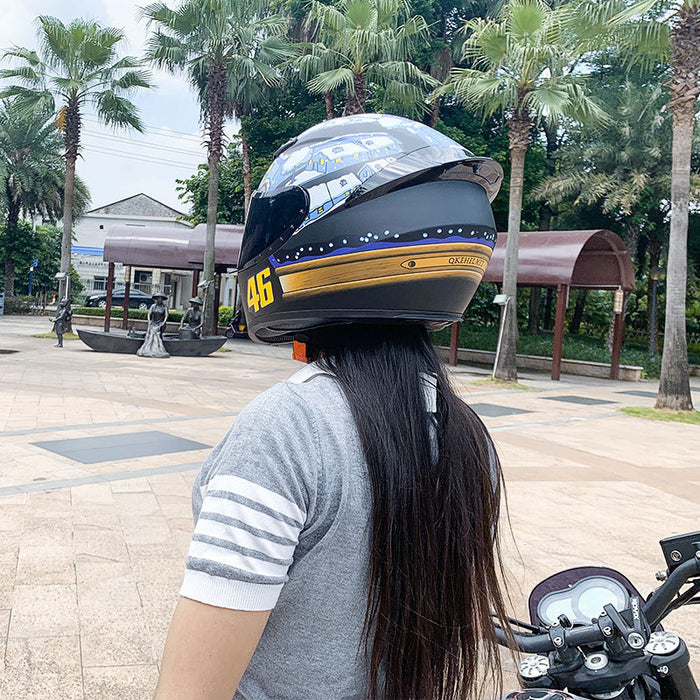 Men's And Women's Winter Personality Motorcycle Helmet