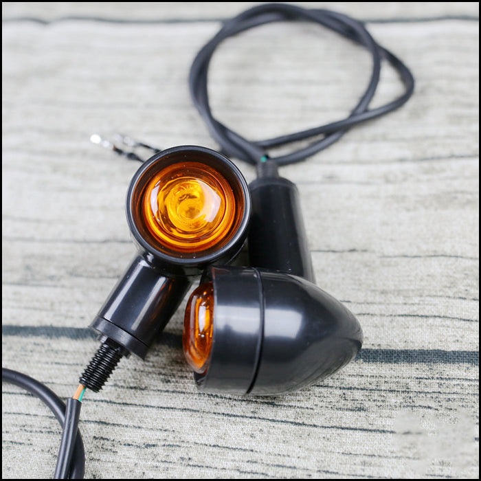 Retro Motorcycle Modified LED Mini Turn Signal Light Turning Light