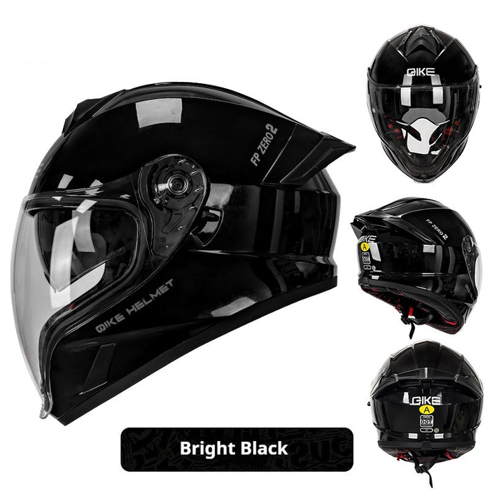 Double Lens Big Tail Motorcycle Helmet