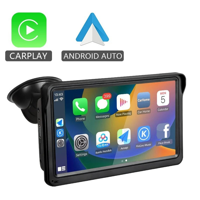 Car Display 7-inch Multimedia Support Wireless Carplay