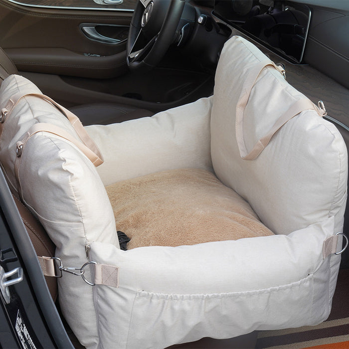 Linen Car Safety Seat Front Dog Bed Car Mats