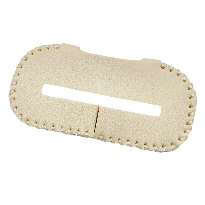 Car Safety Belt Bayonet Latch Protective Cover Seat Safety Belt Bump Proof Protective Leather Cover Interior Decoration