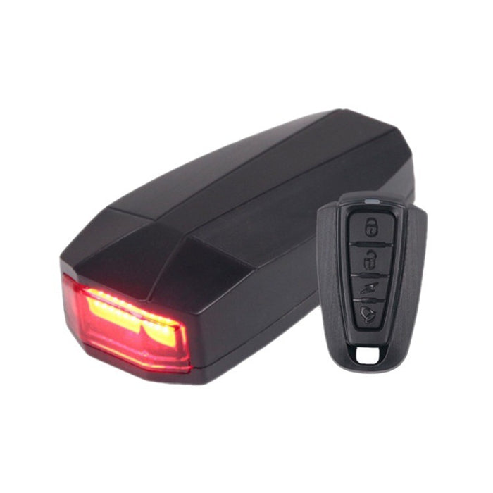 USB Charging Mountain Bike Wireless Intelligent Remote Anti-theft Alarm Tail Lamp