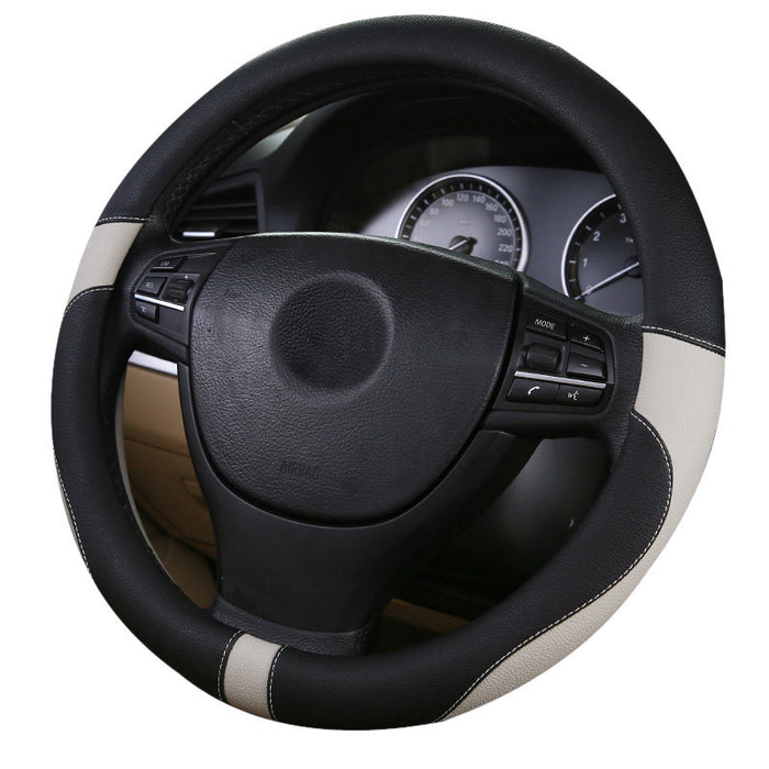 Green Leather Steering Wheel Cover