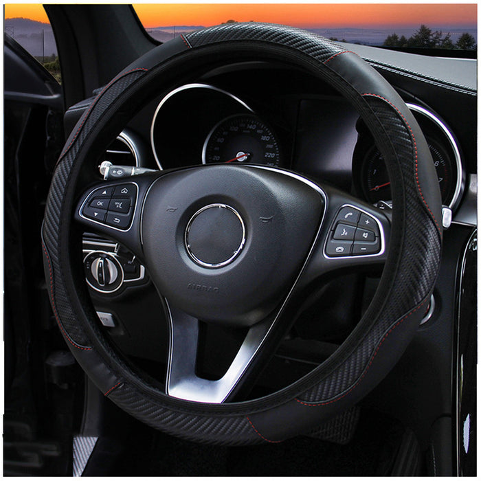 Car Steering Wheel Cover Carbon Fiber Sports Model Without Inner Ring