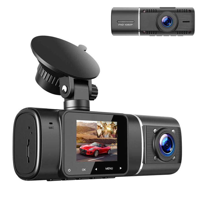 Cross-border Driving Recorder Car Camera Double Recording Parking Surveillance Infrared Night Vision Ultra Wide Angle