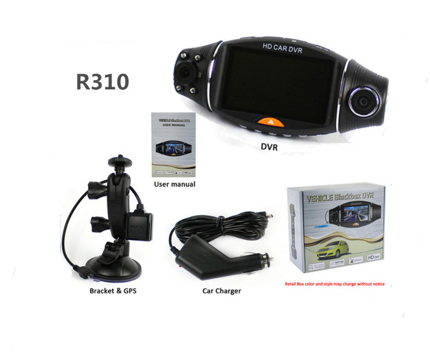 HD driving recorder night vision gravity sensor with GPS