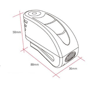 Intelligent controllable alarm disc brake lock