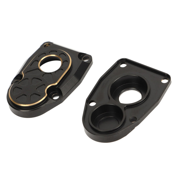 2 PCS Brass Portal Covers Black Stability Portal Steering Knuckle Cap for Axial Capra SCX10 III AR45P 1/10