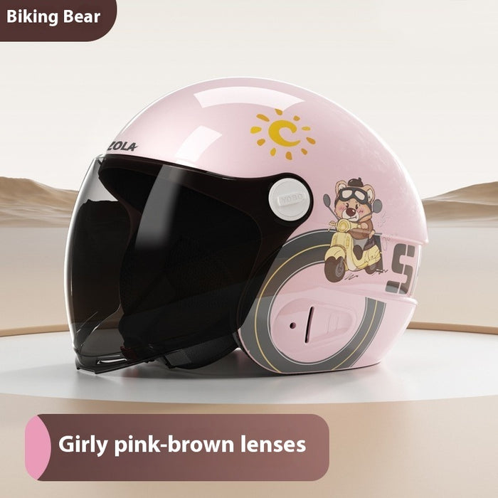 Electric Battery Motorcycle Helmet Men And Women Four Seasons