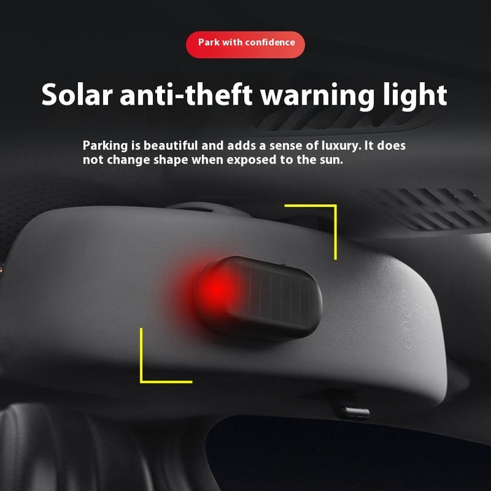 Vehicle-mounted Solar Anti-theft Lamp Simulation Warning Alarm Car Interior Light