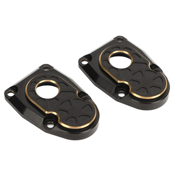 2 PCS Brass Portal Covers Black Stability Portal Steering Knuckle Cap for Axial Capra SCX10 III AR45P 1/10