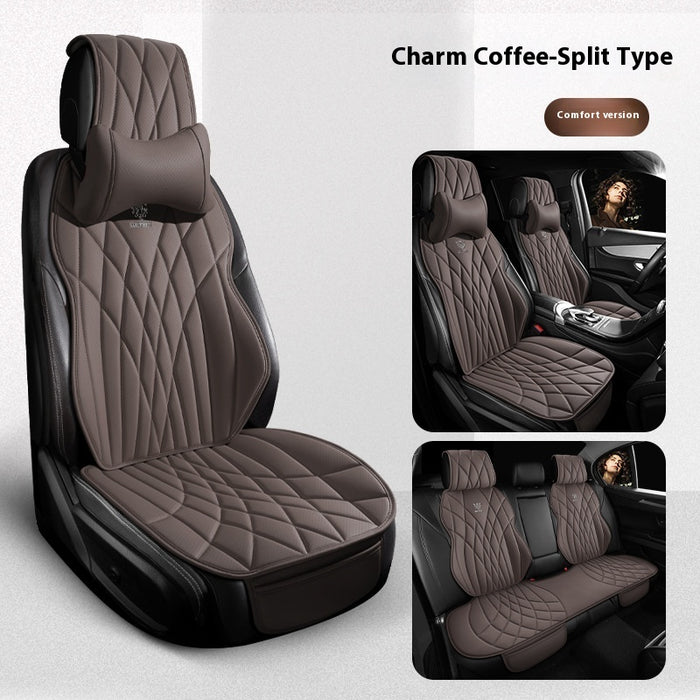 Car Universal Leather Semi-surrounded High-end Five-seat Seat Cover