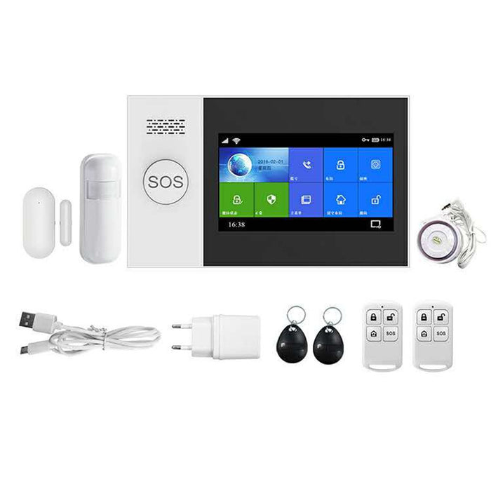 Full touch color screen GSM anti-theft alarm