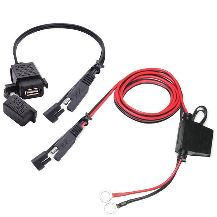 USB Adapter Phone GPS Charging From SAE To Motorcycle