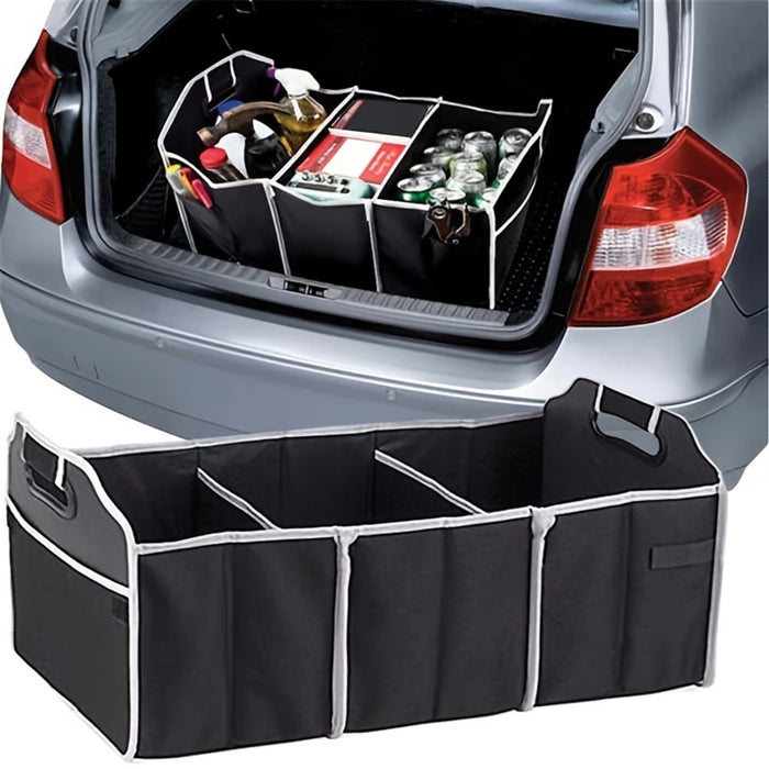 Car Multi-Pocket Trunk Organizer Large Capacity Folding Storage Bag Trunk Stowing And Tidying Trunk Organizer Car Accessories Car Organizers