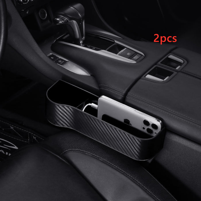 Car Organizer Seat Gap Storage Box PU Case Pocket Car Seat Side Slit For Wallet Phone Coins Cigarette Keys Cards Auto Universal Car Organizers