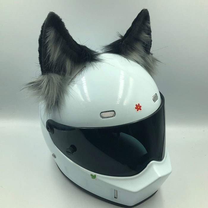 Helmet Ornaments Cat Ears Beast Ears Motorcycle Electric Bike Female