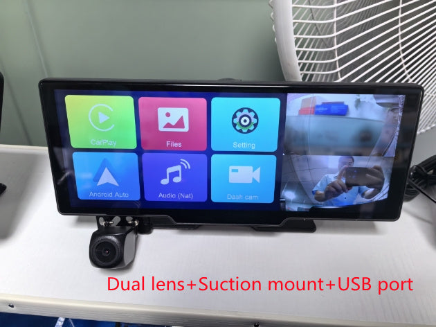 1026-inch Full Touch Screen All-in-one Car Navigation Device Front And Rear Dual Recording HD Recording P Split Screen Display