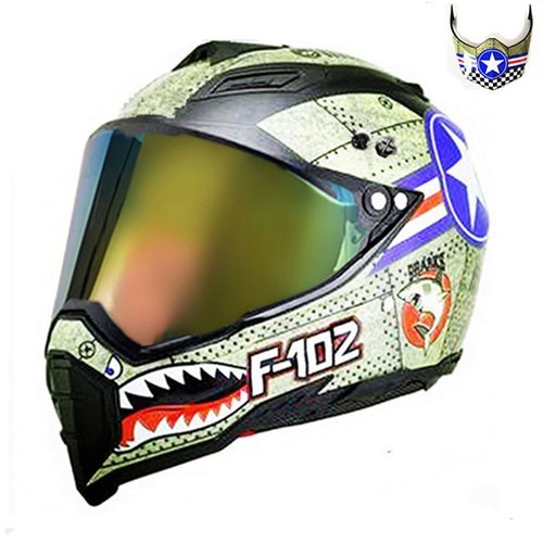 Handsome full-cover motorcycle off-road helmet