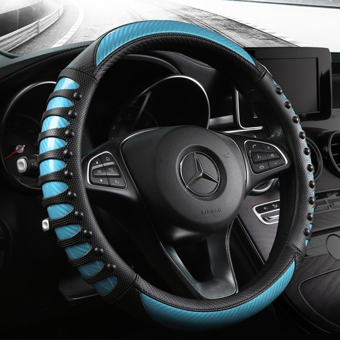 Leather Silicone Four Season Car Accessories Steering Wheel Cover