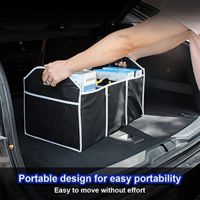 Car Multi-Pocket Trunk Organizer Large Capacity Folding Storage Bag Trunk Stowing And Tidying Trunk Organizer Car Accessories Car Organizers