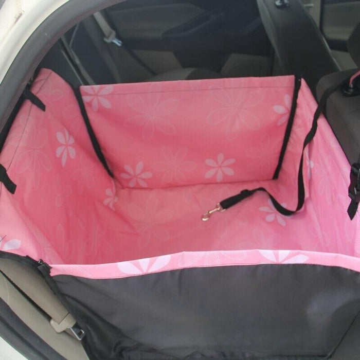 Rear Printed Double Layer Waterproof Pet Car Mat Pet Cat Dog Protection Pet Hanging Basket Car Mats