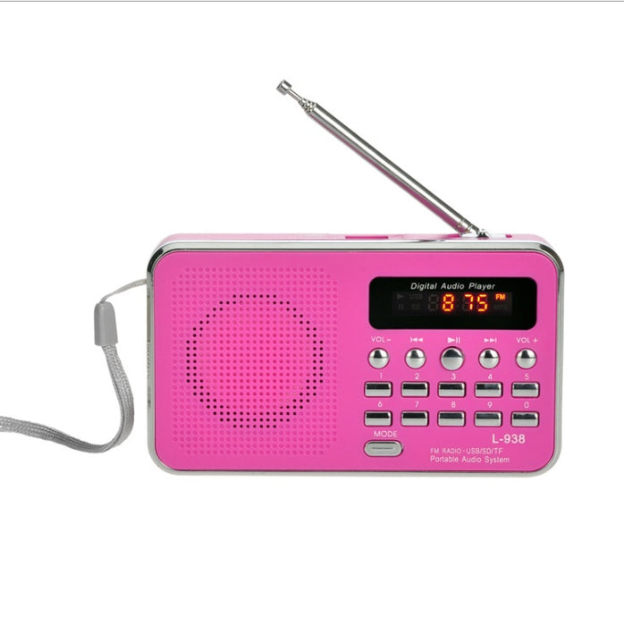 Multi-function card radio portable memory MP3 music player small speaker