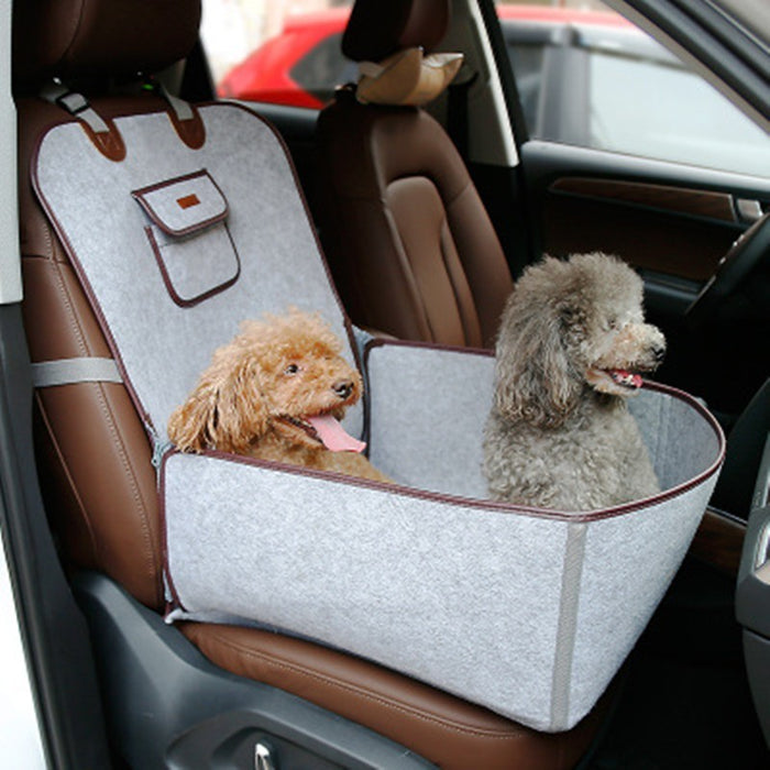 Retro Dual-purpose Pet Car Mat Front Seat Cushion  Car Mats