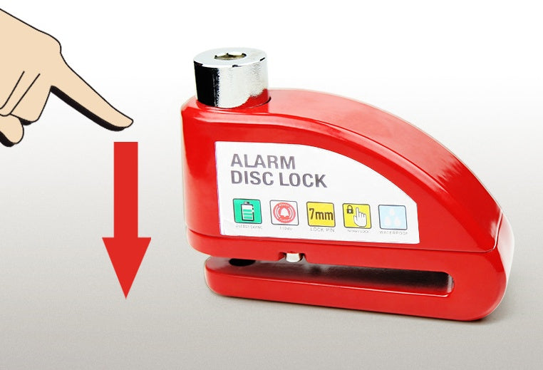 Alarm Disc Brake Lock Motorcycle Theft