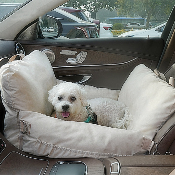 Linen Car Safety Seat Front Dog Bed Car Mats