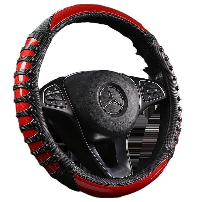 Leather Silicone Four Season Car Accessories Steering Wheel Cover