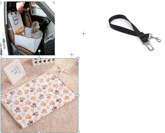 Retro Dual-purpose Pet Car Mat Front Seat Cushion  Car Mats