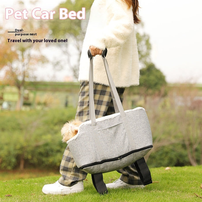 Car Nest Four Seasons Universal Dog Kennel Outdoor Travel Cat Bag Car Mats