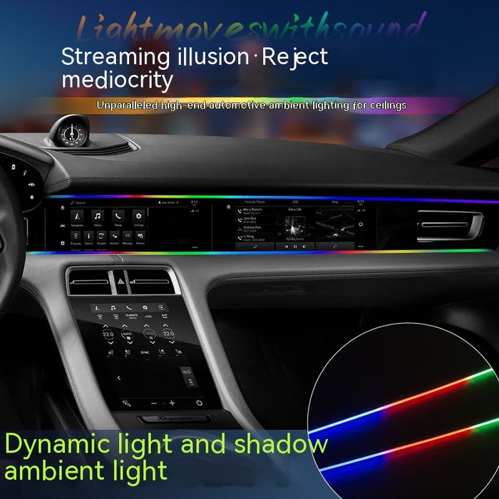 Car Atmosphere LED Light Bar Hidden Modification car organizer