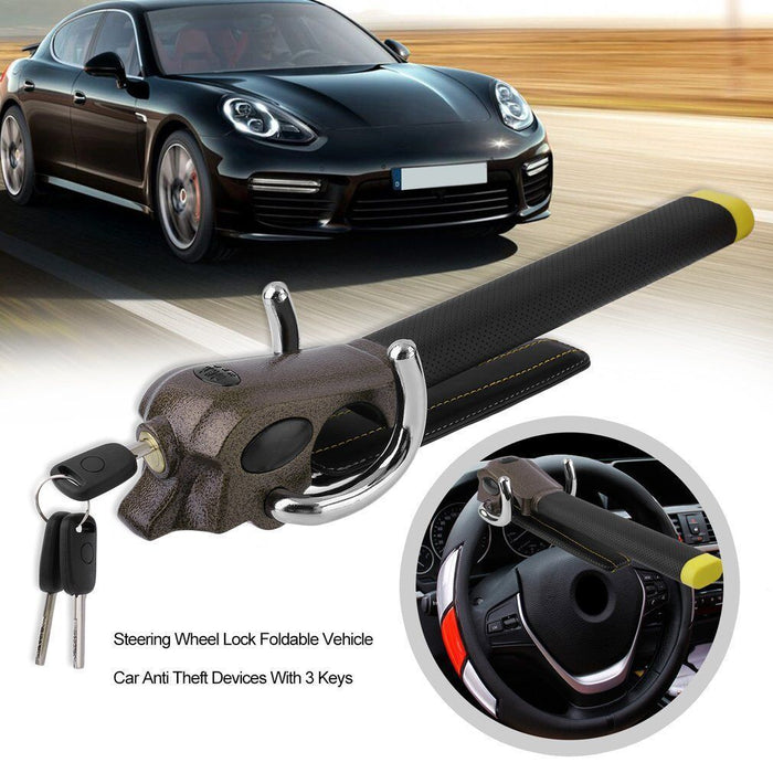 Motor Steering Wheel Lock Alarm Car Universal