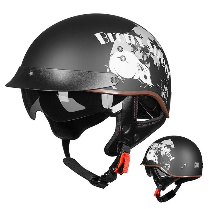 Retro Motorcycle Breathable Helmet