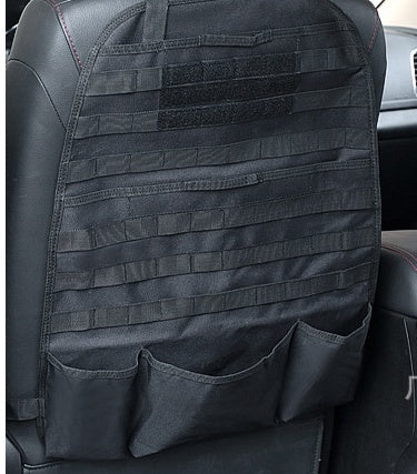 Rear seat organizer of tactical vehicle