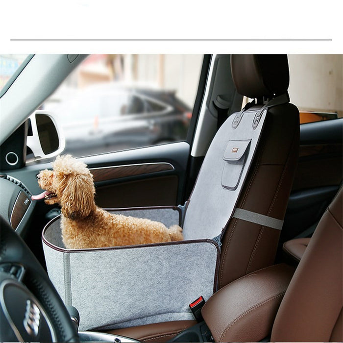 Retro Dual-purpose Pet Car Mat Front Seat Cushion  Car Mats