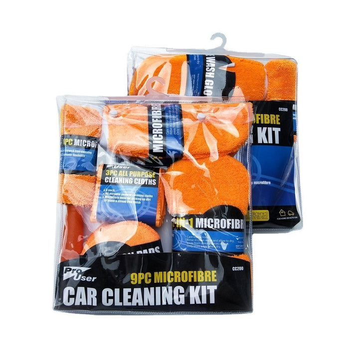 Car Cleaning Cloth Waxing Sponge Wheel Hub Brush 9-piece Set