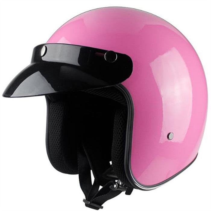 Men And Women Motorcycle Retro Hard Hat Helmet