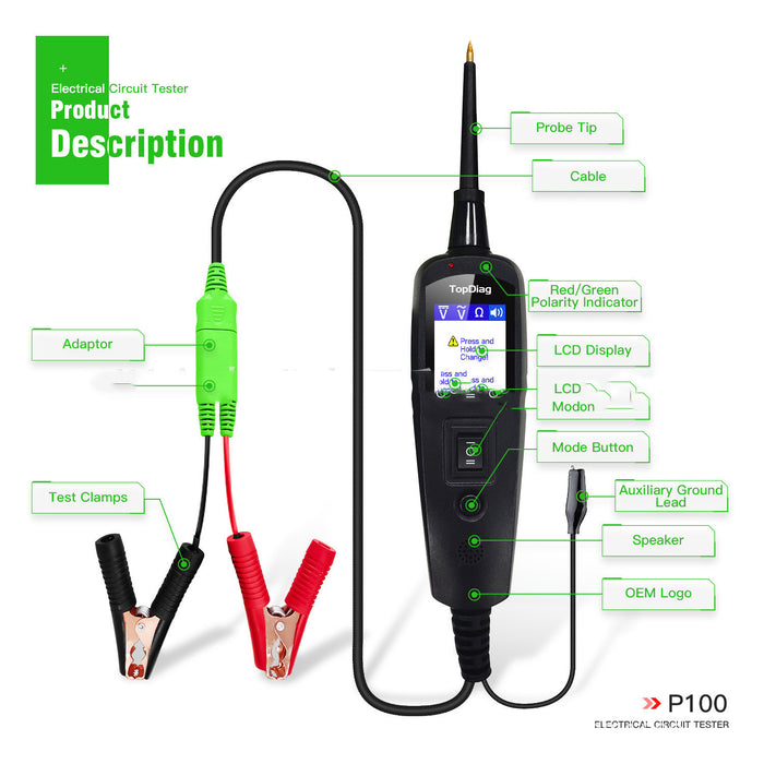 Automotive Circuit Battery Tester Diagnostic Tools