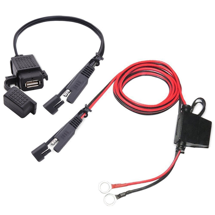 USB Adapter Phone GPS Charging From SAE To Motorcycle