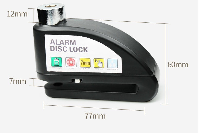 Alarm Disc Brake Lock Motorcycle Theft