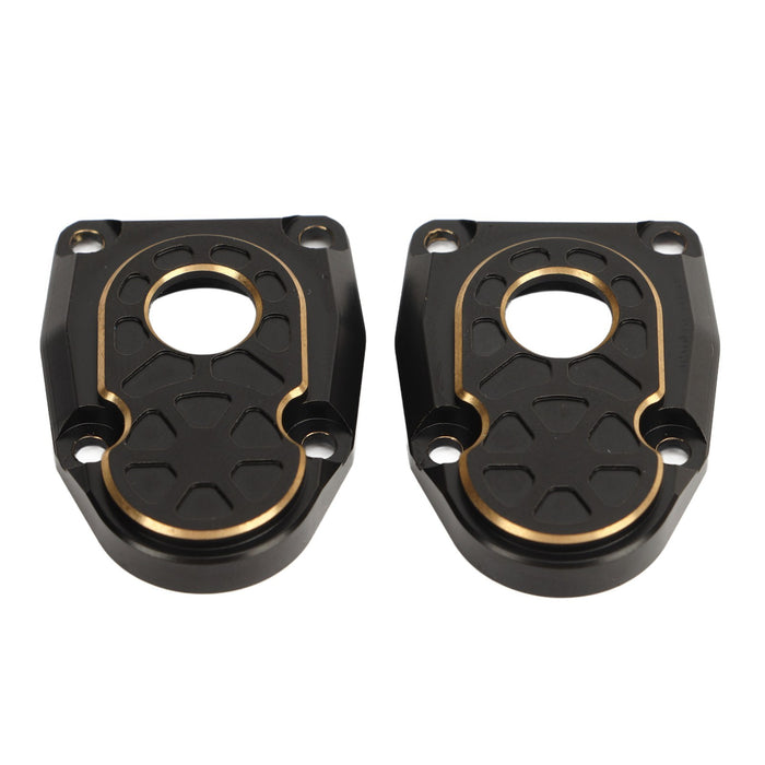 2 PCS Brass Portal Covers Black Stability Portal Steering Knuckle Cap for Axial Capra SCX10 III AR45P 1/10