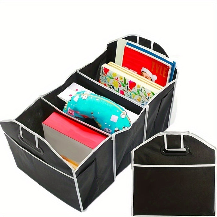 Car Multi-Pocket Trunk Organizer Large Capacity Folding Storage Bag Trunk Stowing And Tidying Trunk Organizer Car Accessories Car Organizers