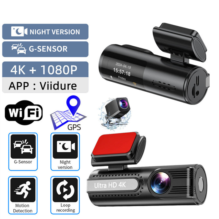 HD 4K Night Vision Lipstick Machine Front And Rear Dual Lens WiFi Interconnection GPS Track