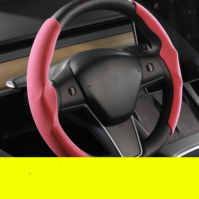 Fur Anti-skid Steering Wheel Handle Cover