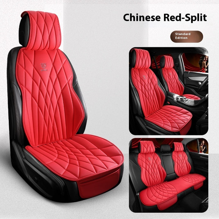 Car Universal Leather Semi-surrounded High-end Five-seat Seat Cover